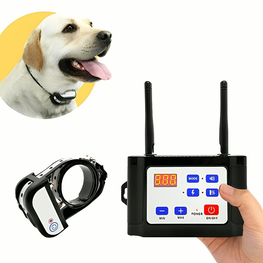 Clôture pour chien électrique sans fil – Collier anti fugue et clôture électronique sécurisée pour animaux