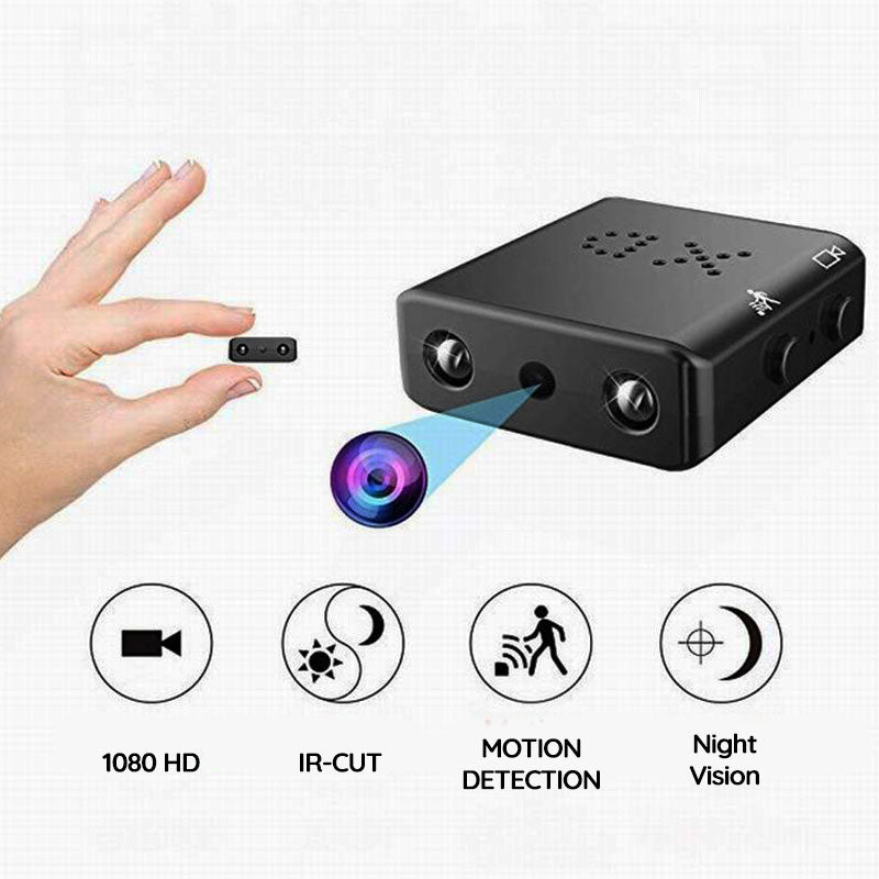 Videokamera Mini – Kleine Kamera mit Tonfunktion als Spionkamera für unauffällige HD-Aufnahmen