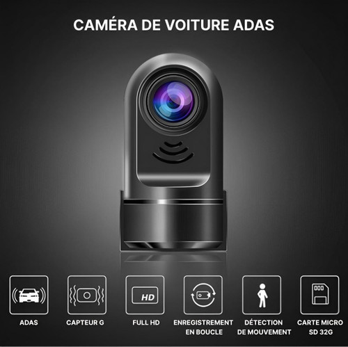 Caméra embarquée véhicule avec surveillance voiture – Caméra anti vandalisme voiture 360 pour sécurité