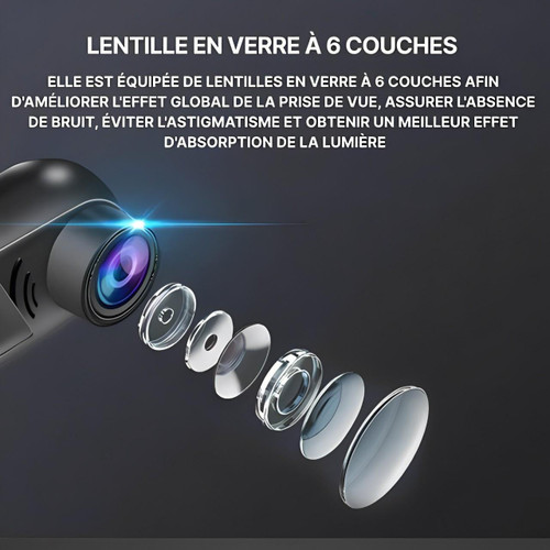 Caméra embarquée véhicule avec surveillance voiture – Caméra anti vandalisme voiture 360 pour sécurité