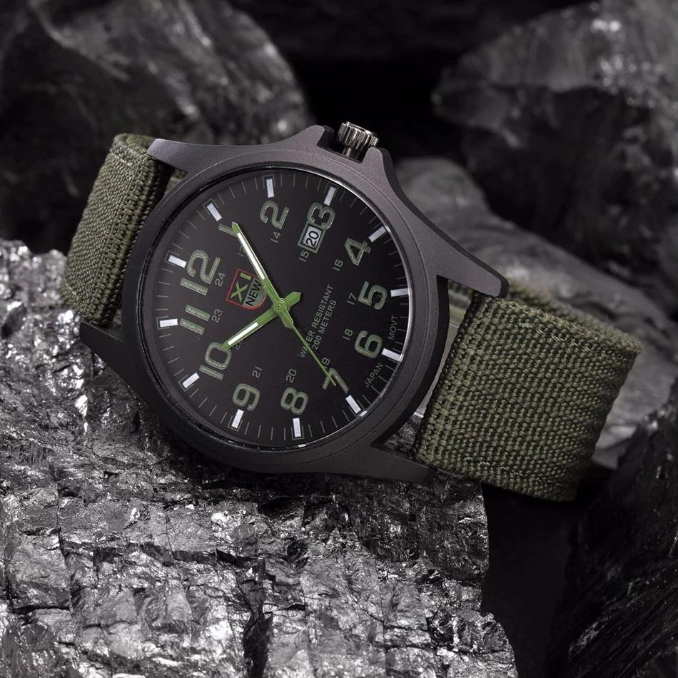 Herren Outdoor Uhr – Mechanische Armbanduhr Herren als robuste Armee Uhr im taktischen Militärstil