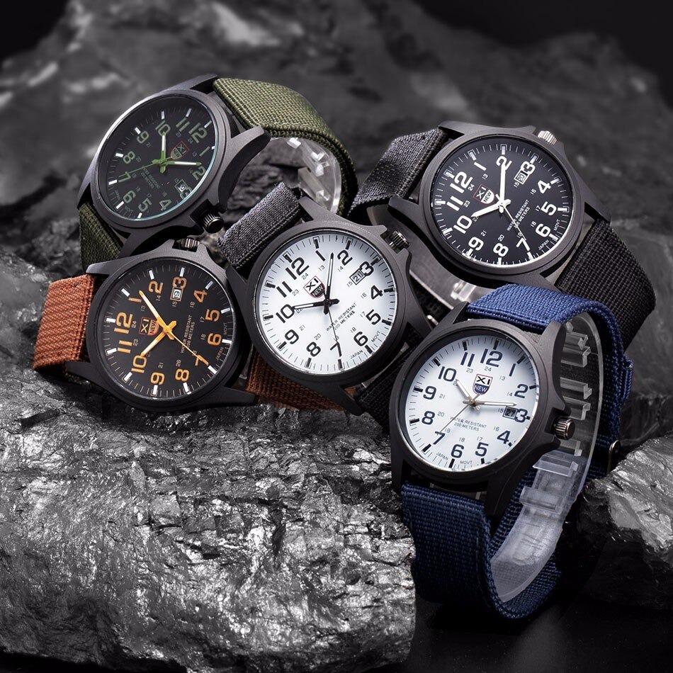 Herren Outdoor Uhr – Mechanische Armbanduhr Herren als robuste Armee Uhr im taktischen Militärstil