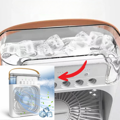 Mini climatiseur portable – Mini clim pour chambre et bureau, rafraîchisseur d’air compact et silencieux