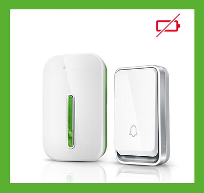 Sonnette sans fil sans pile étanche – Sonnette sans fil facile à installer type castorama pour maison