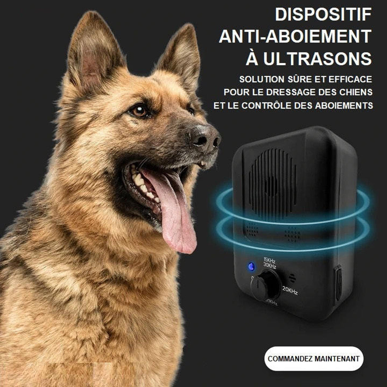 Astuce anti-aboiement de chien voisin – Système à ultrason longue portée avis pour faire taire les chiens