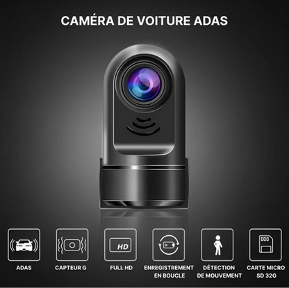 Caméra embarquée véhicule avec surveillance voiture – Caméra anti vandalisme voiture 360 pour sécurité