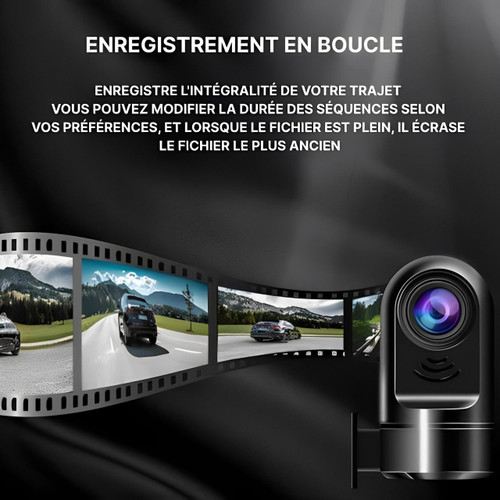 Caméra embarquée véhicule avec surveillance voiture – Caméra anti vandalisme voiture 360 pour sécurité