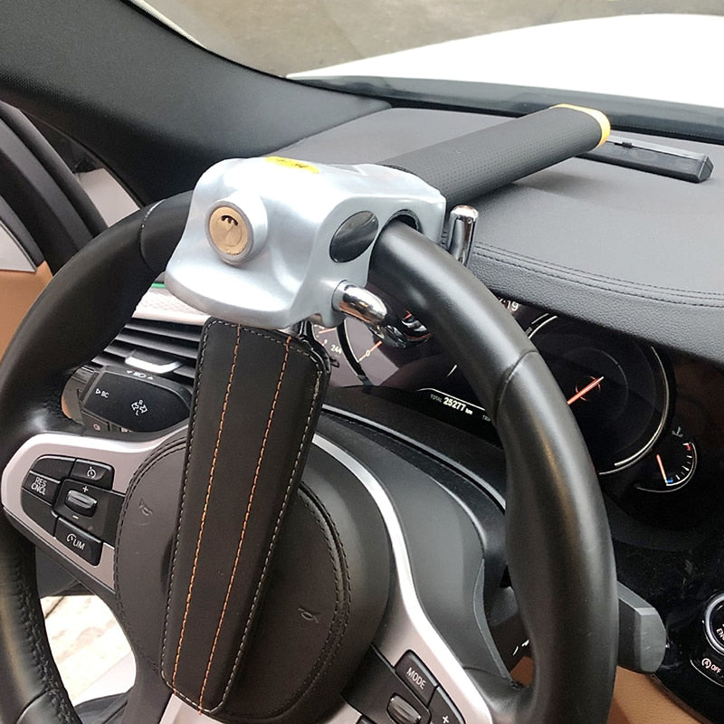 Barre anti vol voiture – Bloc volant robuste type Norauto et canne antivol pour voiture sécurisée